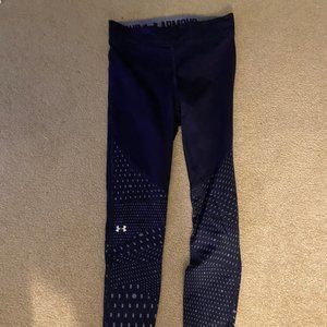 UNDER ARMOUR Navy Patterned Leggings (S)